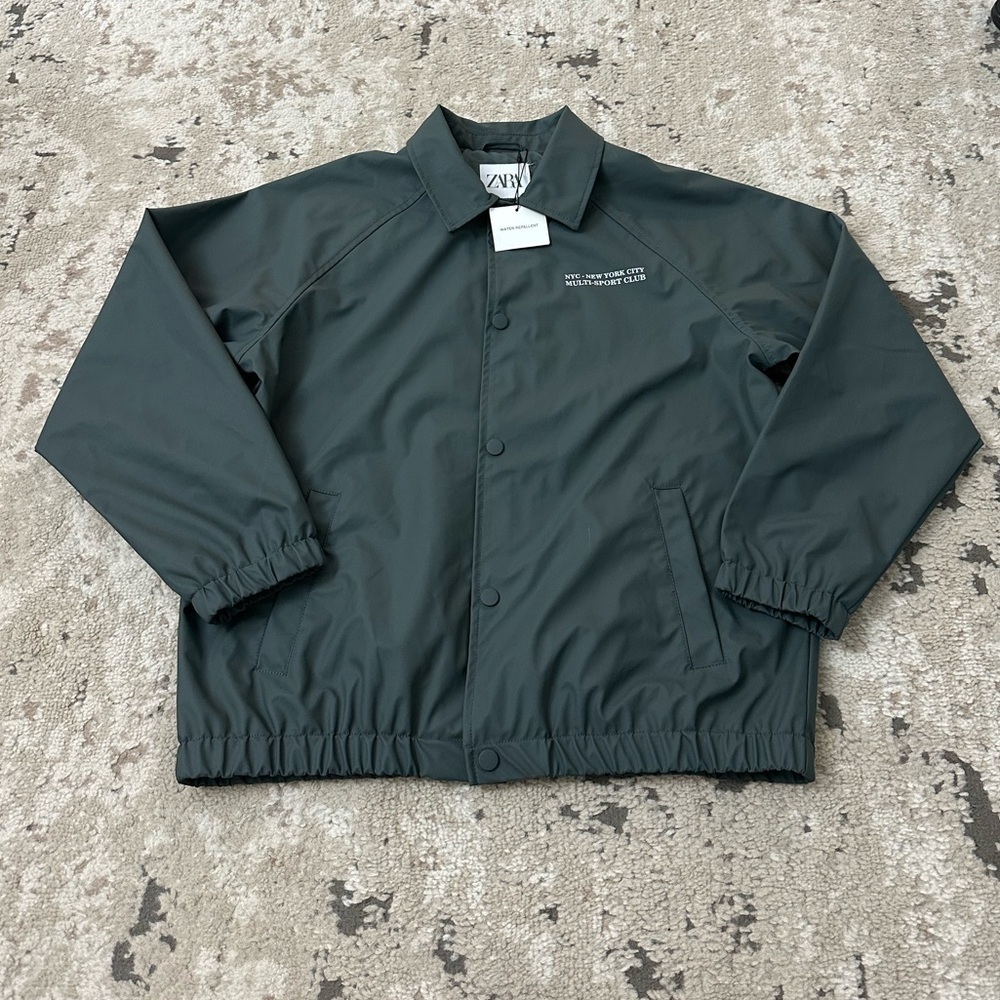 Zara Kids NYC Sports Club Button Up Lightweight Jacket Size 13/14